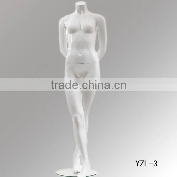 Long neck head window display female mannequin,fashion model for sale