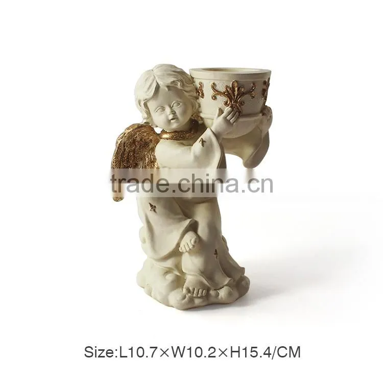 Wedding Decorative Glass Candle Holder,Polyresin Glass Bird Animal Candle Holder,Polyresin Glass Angel Christmas Candle Holder