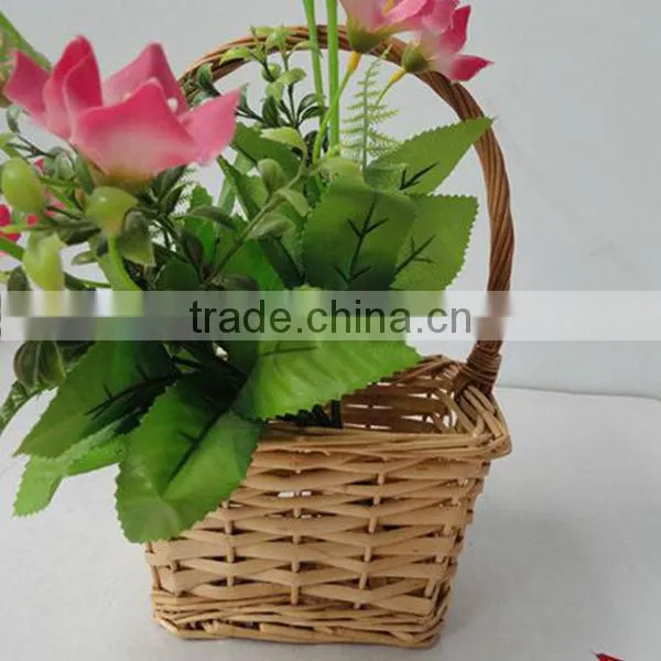 HOT 100%Handmade Natural decorative flower baskets