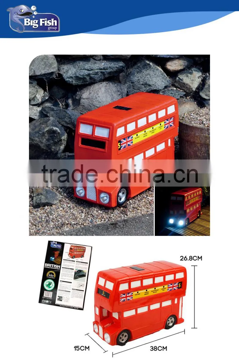 Solar Solar London Bus Decorative British Taxi solar light
