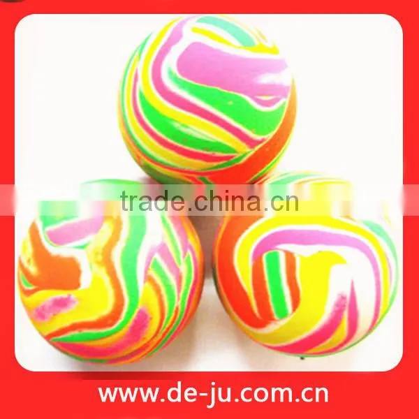 Rubber Elastic Force Colourful Size Clear Bouncing Ball