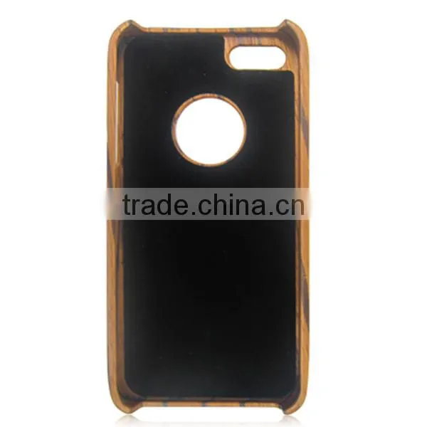 OEM custom 100% wood smart phone case,zebra wood cover for iPhone5 5C