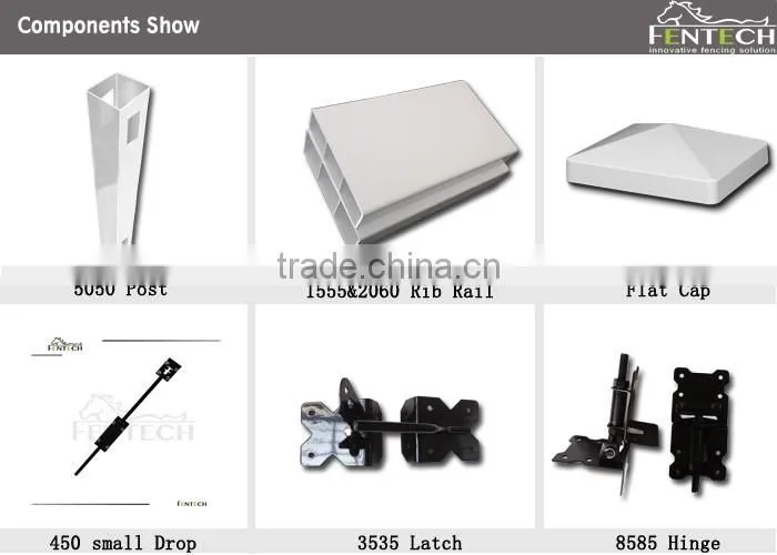 Hot sale High Quality 2-rail Vinyl/Plastic/PVC Ranch Fence