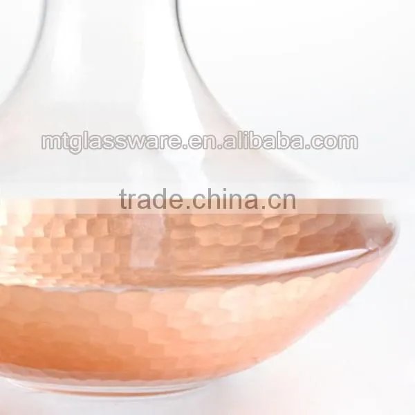 56oz antique rosegold cooper glass wine decanter water carafe
