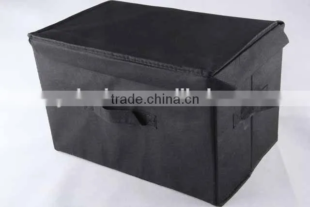 square non-woven box with cover and handle/storage box