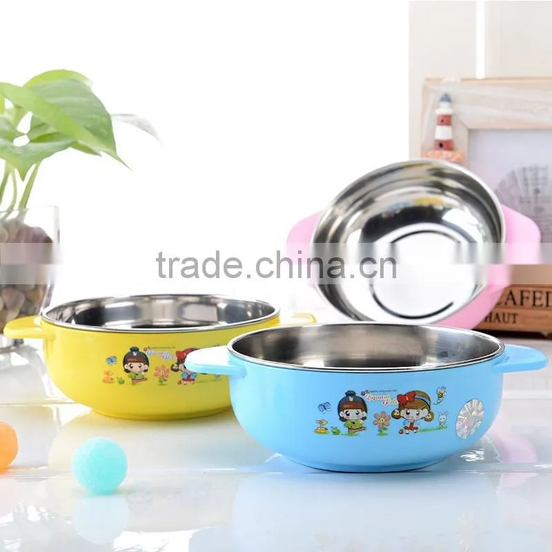 colorful stainless steel thermal food container for kids