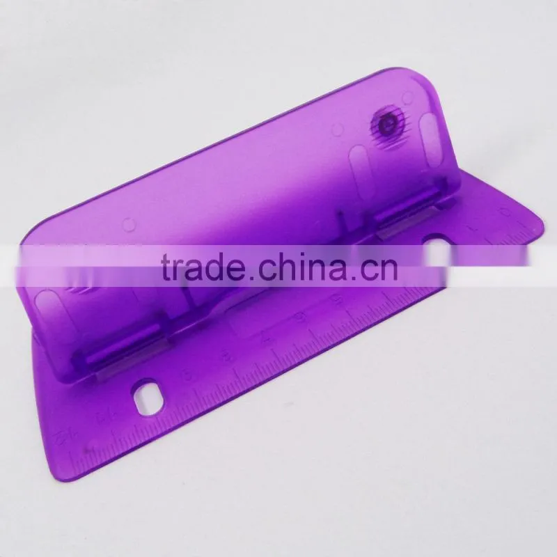 Cheap colorful plastic file folder flat hole puncher