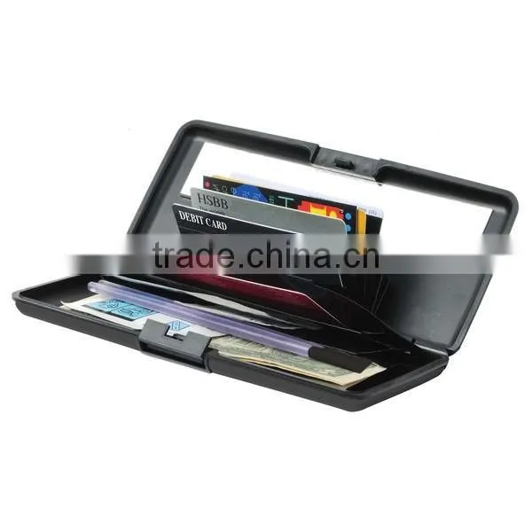 RFID Security Large Aluminum Wallet/Long Credit Card&Cash Holder