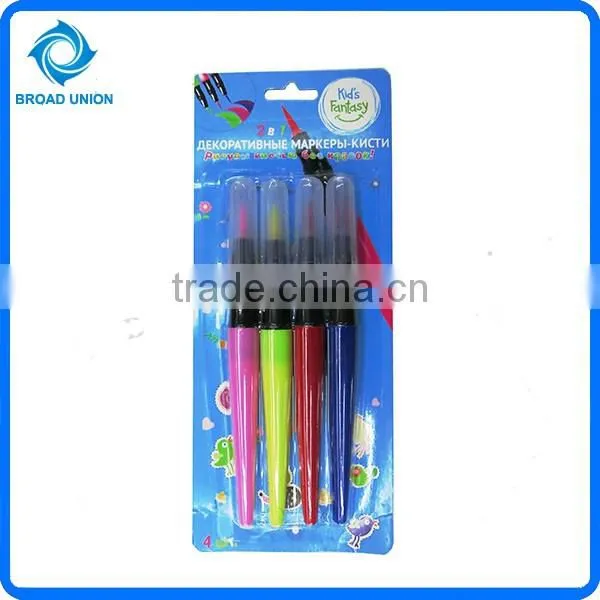 Multi Colored Highlighter Pen Brush Highlighter Pen