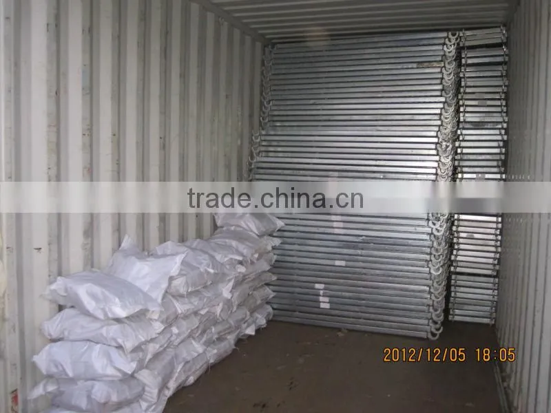 Q235 galvanized metal scaffolding plank with hooks for construction