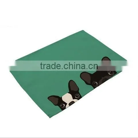 Animal Printing Table Dinner Napkin Linen Cotton Folding Design For Home Restuarant Decoration Pieces