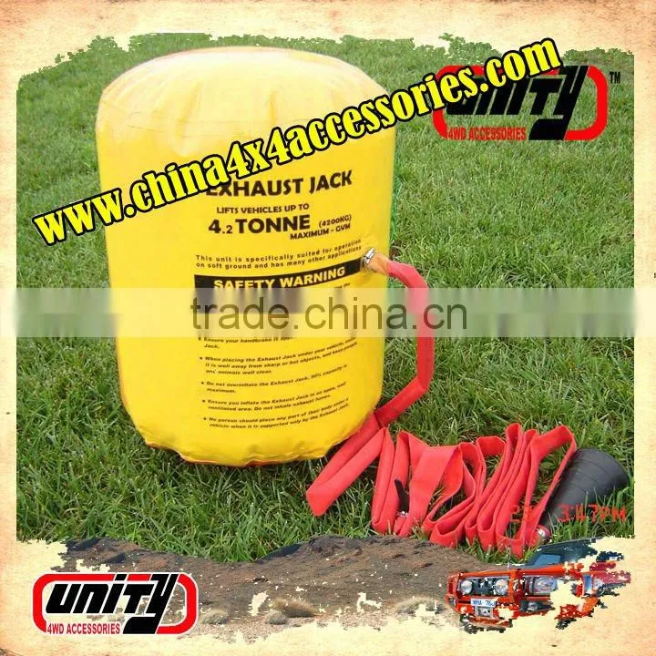 exhaust air lift jack 4x4 accessories inflatable air jack easy lift air jack