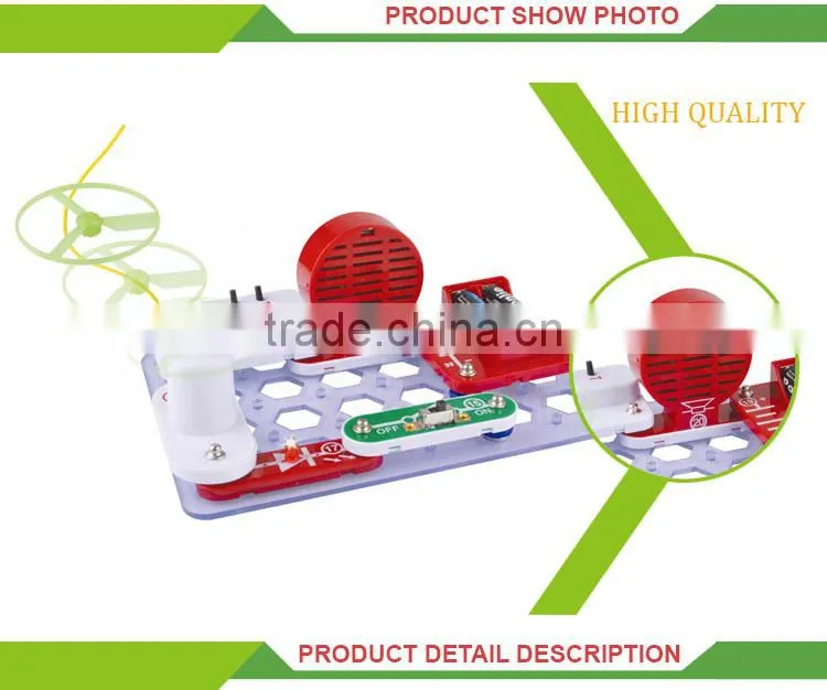 Assemble FM radio electronic building blocks easy science working models