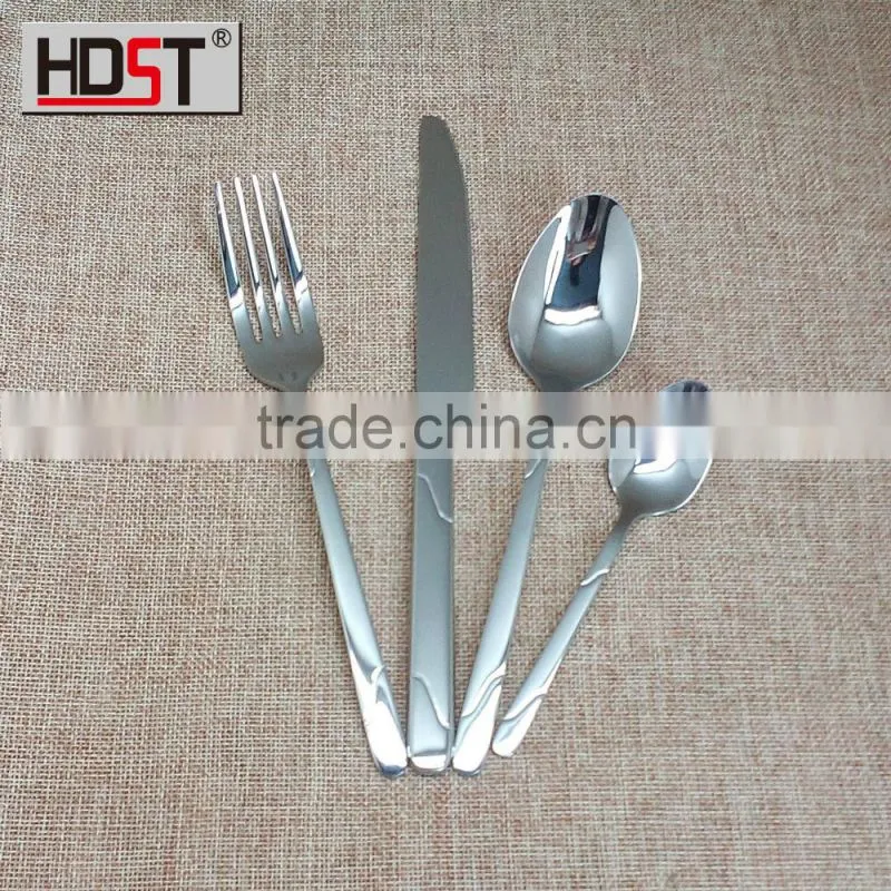 Red simple leather boxes 24 piece in a set elegant table flatware set