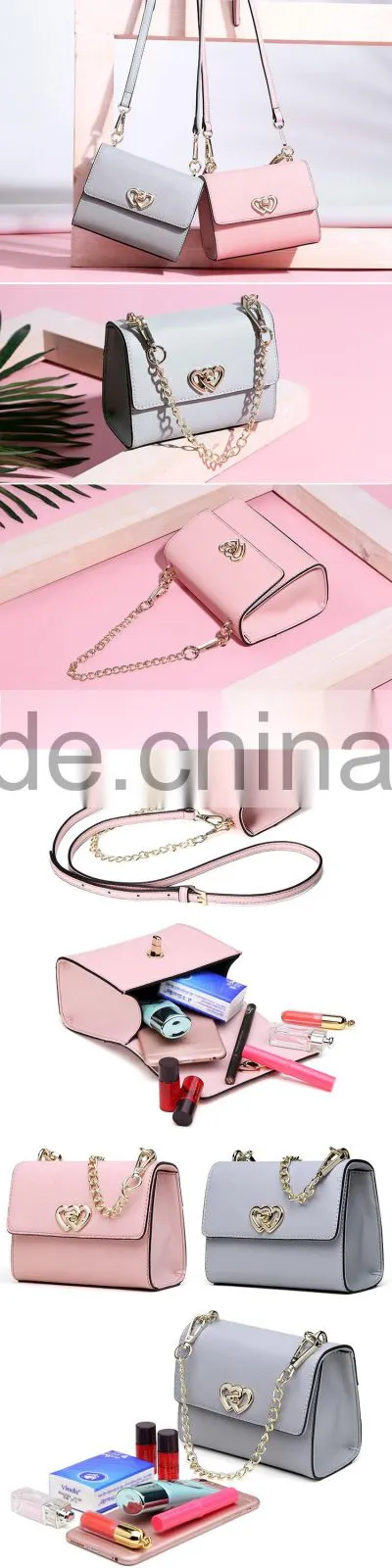 New Style Fashion Woman Genuine Split Cow Leather Messenger Bag Top Selling Casual Ladies Chain Shoulder Bag For Sale