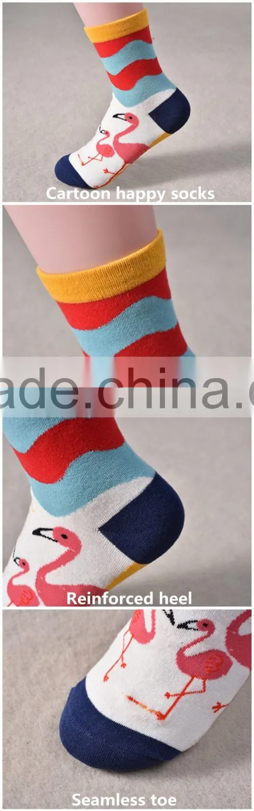 Custom women cotton happy socks