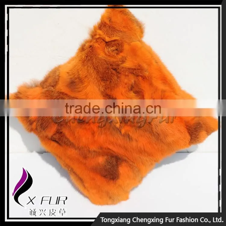 CX-D-17F Excellent Custom Design Rabbit Fur Pillow Cases