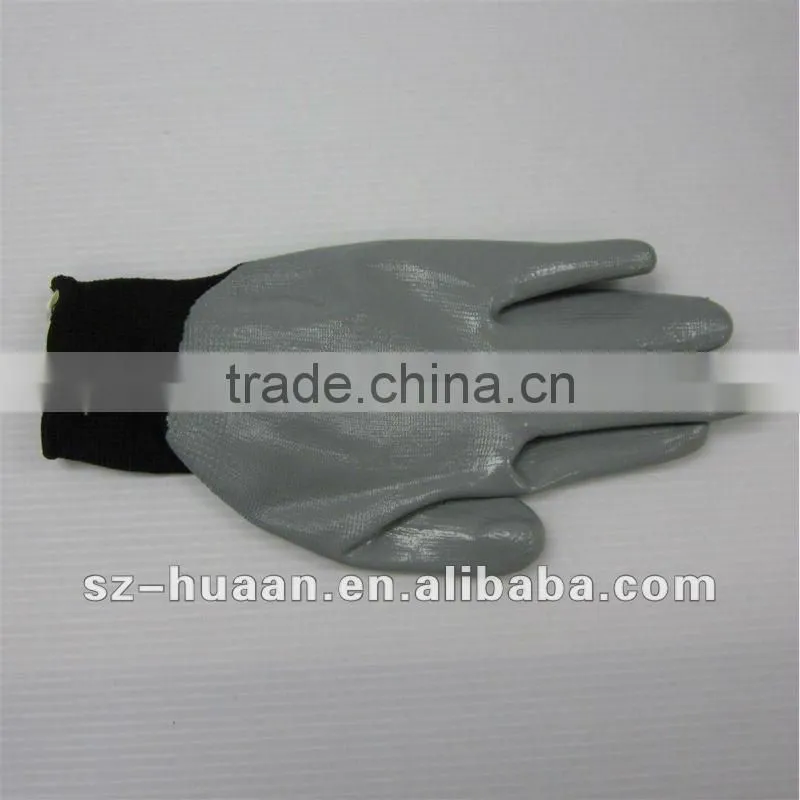 Populor Nitrile coating polyester knitted gloves All-purpose safety gloves