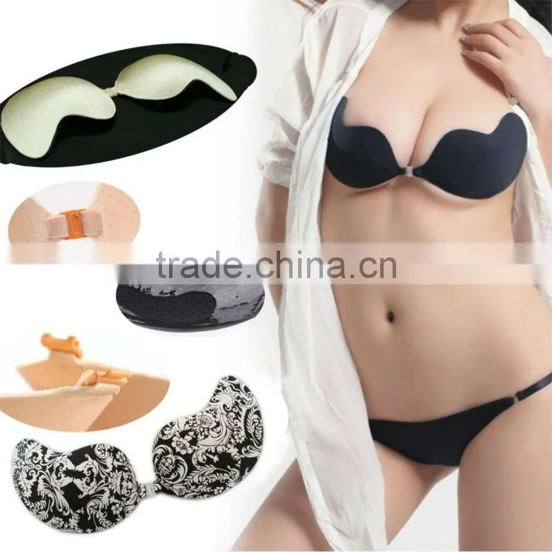 lightweight sexy invisible deep V gel bra