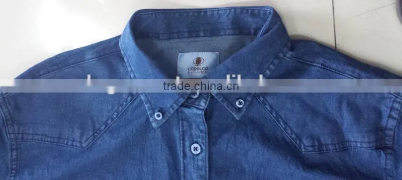 mens denim shirt with 100% cotton