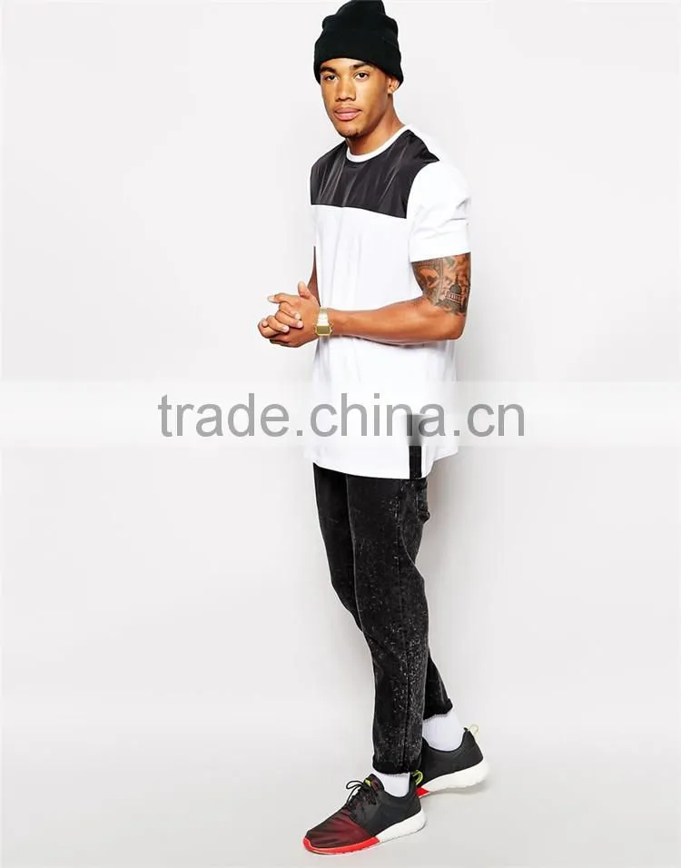 Extended Longline T-Shirt With Side Zips