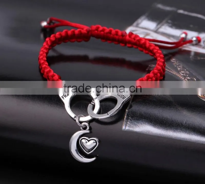 2016 fashion couple bracelet unique design couple handcuffs bracelets high end for valentine gift