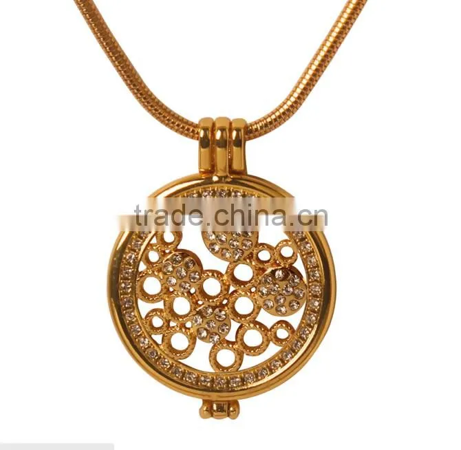 Fashion Punk Vintage Gears Angel Wing Pattern Steam punk Necklace & Pendant