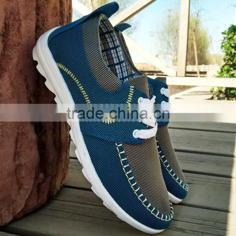 Lastest design alibaba china flat canvas shoe man trainers shoes 2017