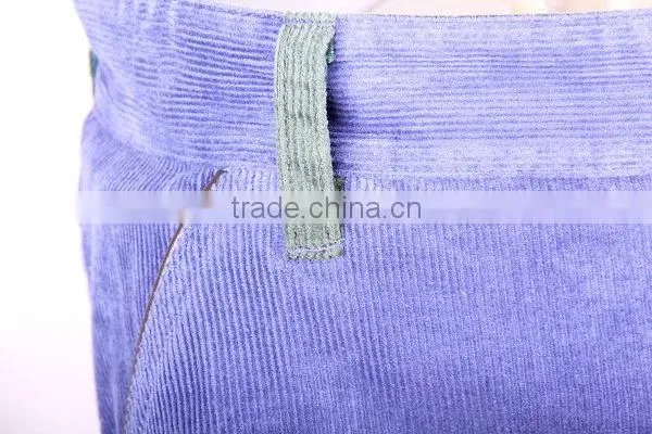 fashion leisure pants purple color corduroy PR13Q152