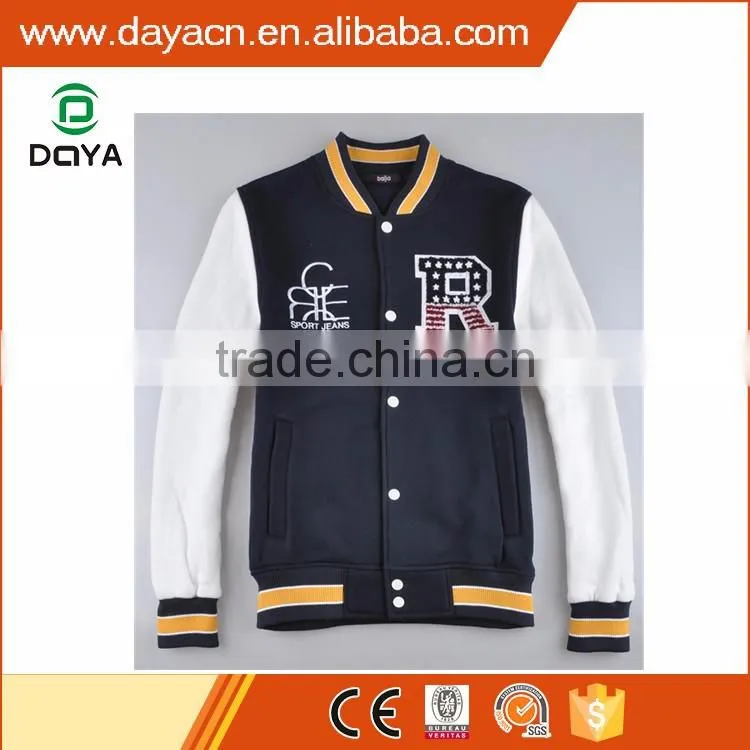 Wholesale hot sale fashion varsity fleece jackets