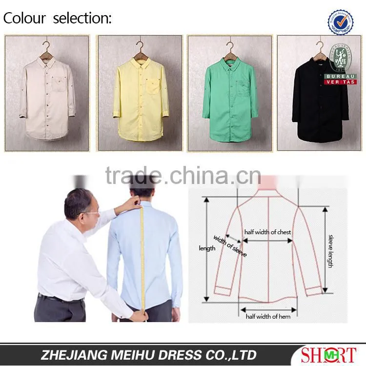 2016 Comfortable style Custom Men Linen Shirt