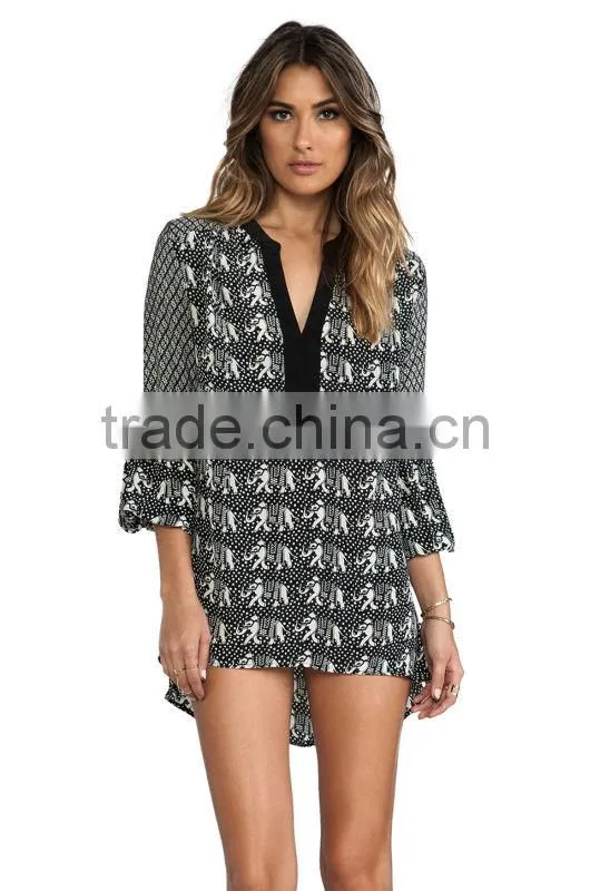 2014 New fashion ladies silk kaftans tunic kaftan