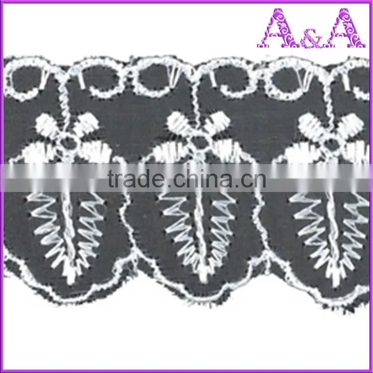 White organza lace for wedding dress