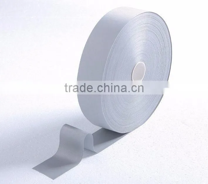 Silver bright PET material 3m reflex tape,heat transfer reflector tape for reflective vest