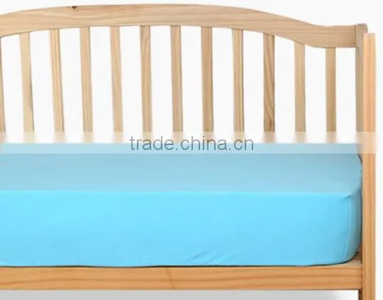 China suppliers 100% cotton fabric elastic fitted sheet for baby