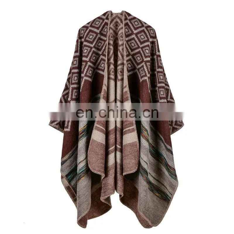 The New Color Shawl Worn Lady Traveling Cloak And Scarf
