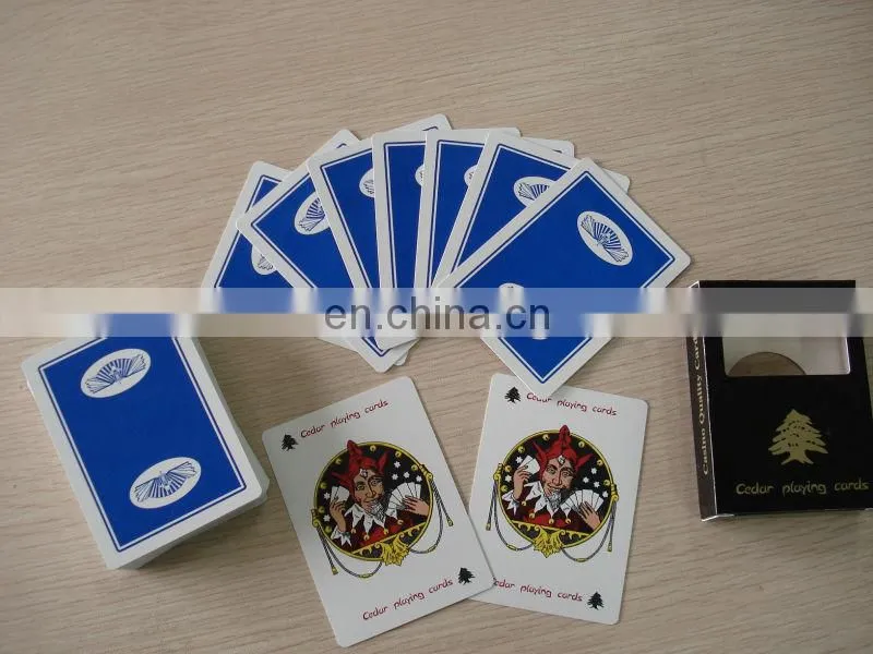 Factory custom made plastic playing cards