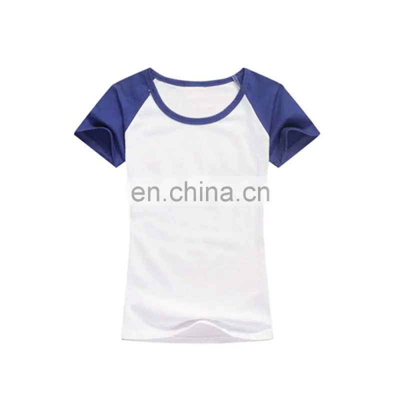 2016 fashion blank woman plain tshirt