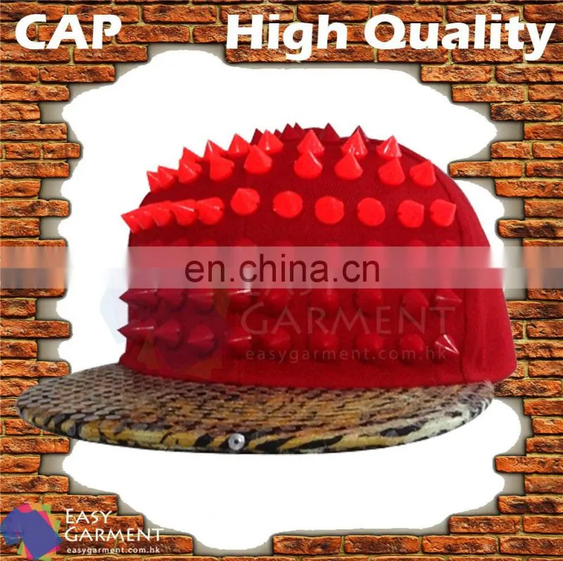 OEM High Quality Adult 3D Embroidery Metal Red color snapback cap