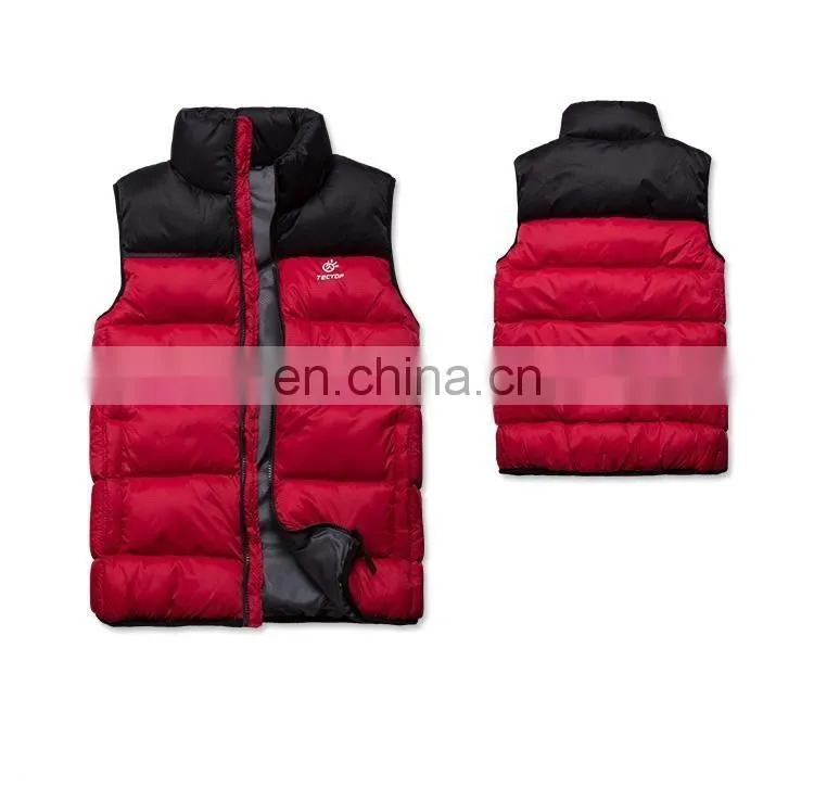 Mens winter warm padded vest jacket