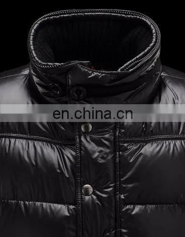 men artificial down jacket with fake fur