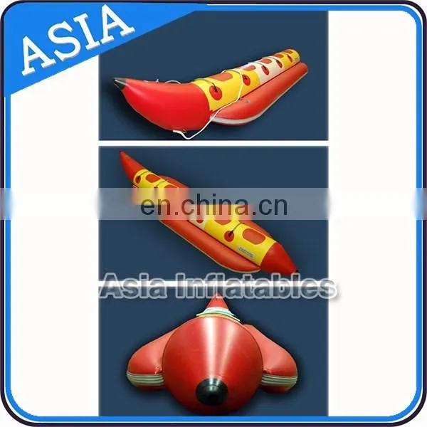 Super long 0.9mm PVC inflatable dragon boat Inflatable banana boat for 10 people