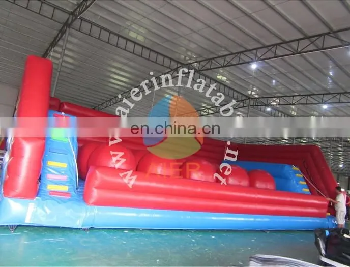 giant inflatable wipeout course, inflatable sport games, inflatable big baller game