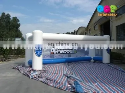Customized portable inflatable football goal for sale