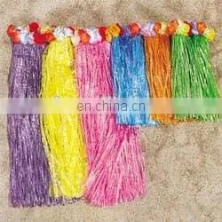 Carnival party yellow hawaii flower necklace lei HAI-0001