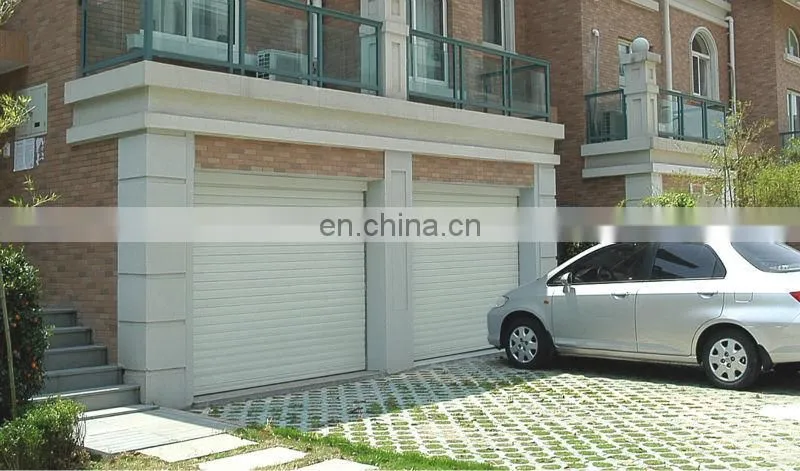 wihte vertical motorized roller shutter door for garage