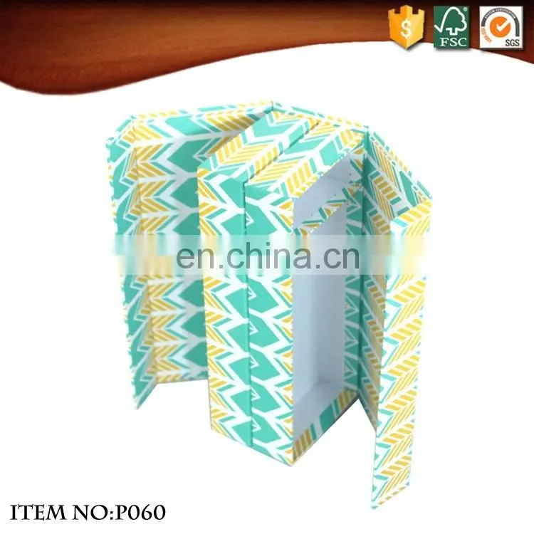 OEM art style flip top cardboard stationery box