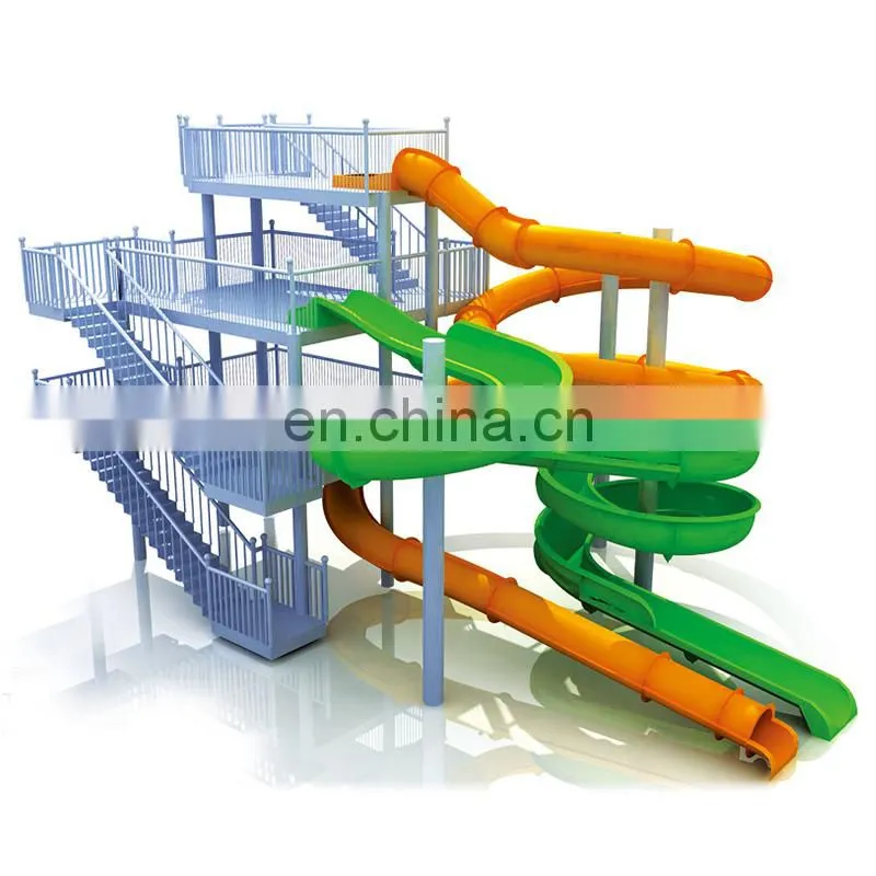 Aqua Park Fiberglass Water Slides for Sale Commercial Equipments