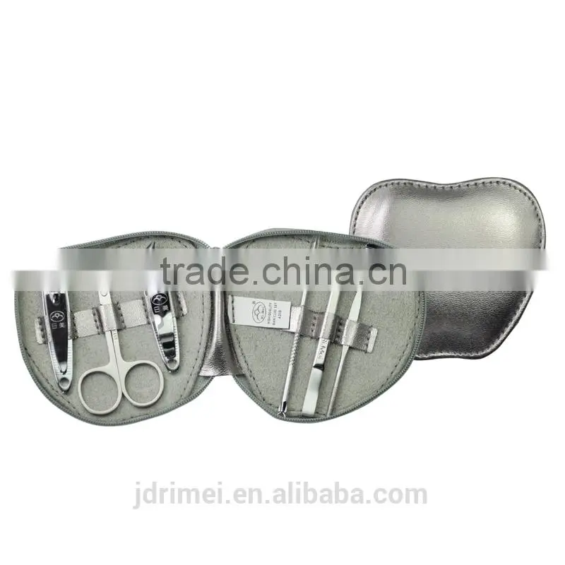 sliver apple cover kids manicure pedicure set manicure kit