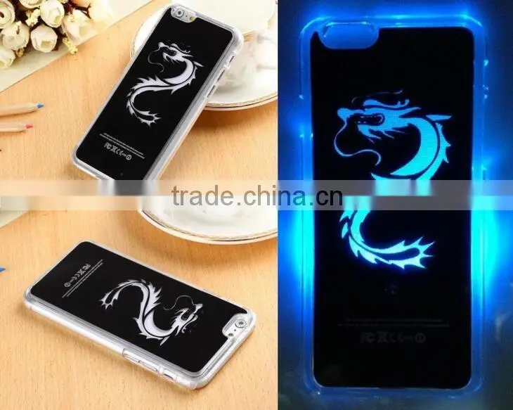 mobile phone shell, colorful LED protective sleeve, flash shell